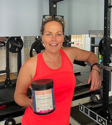 Marleen in the studio with PausePower Creatine